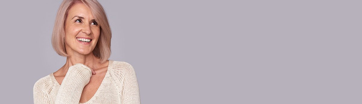 Mature woman smiling