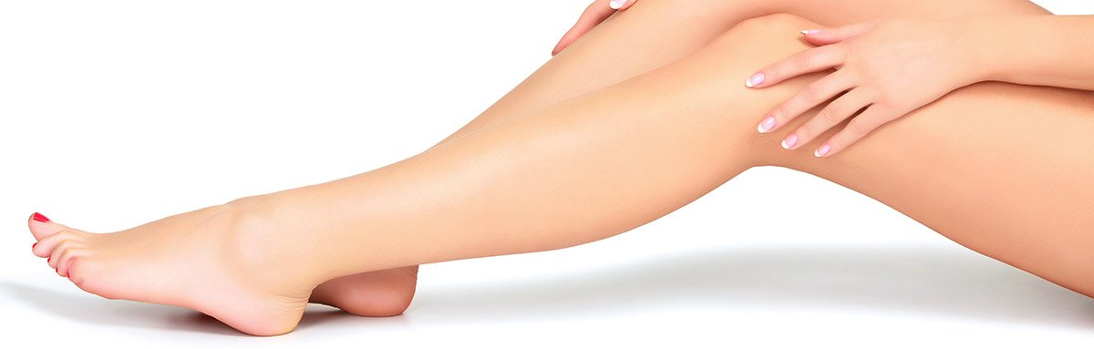 Woman's legs free of painful spider veins